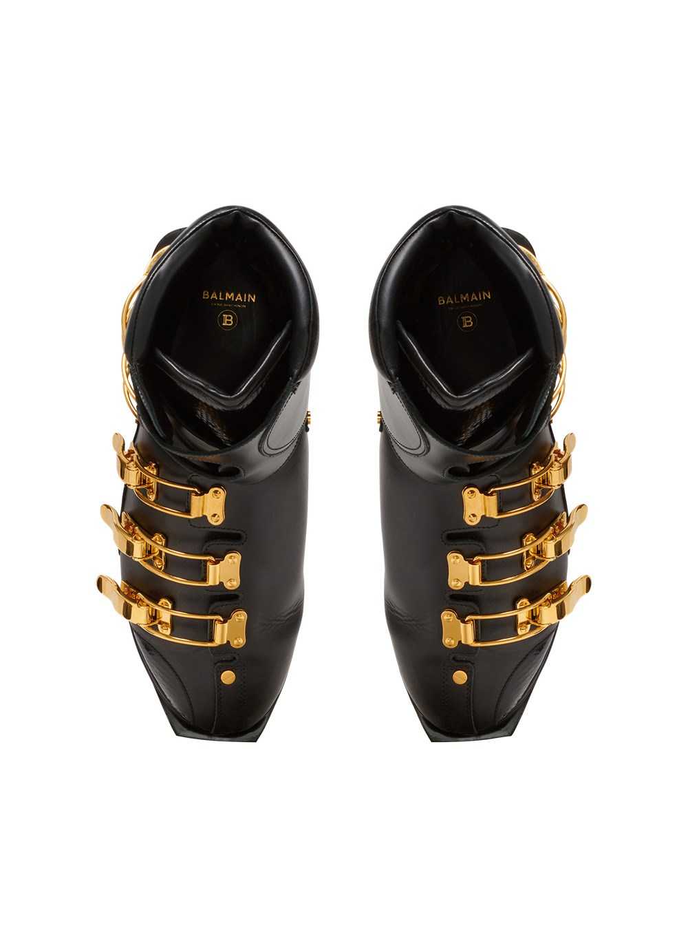 Balmain Volt Leather Boots Black | IWBJSDK-80