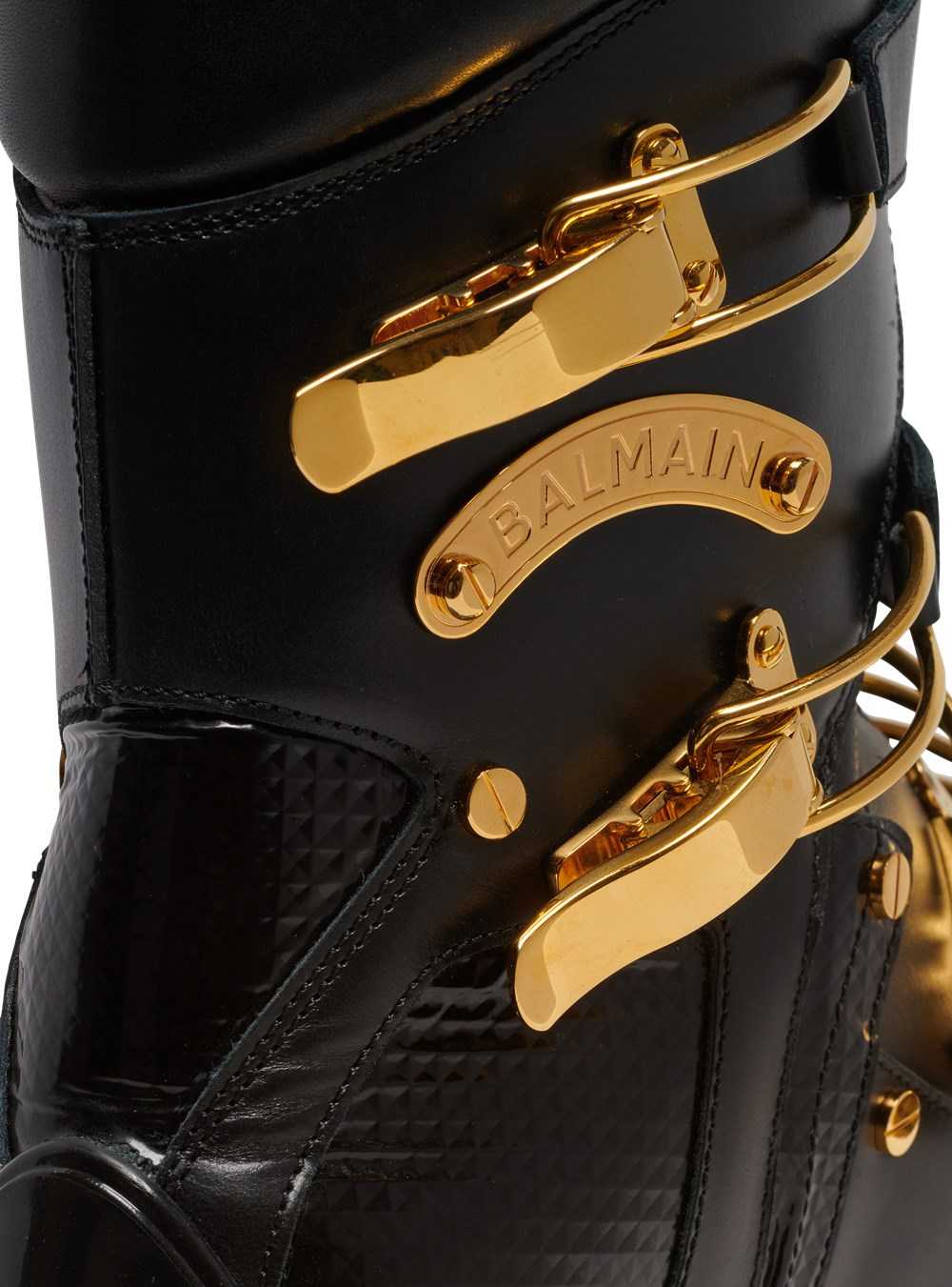 Balmain Volt Leather Boots Black | IWBJSDK-80