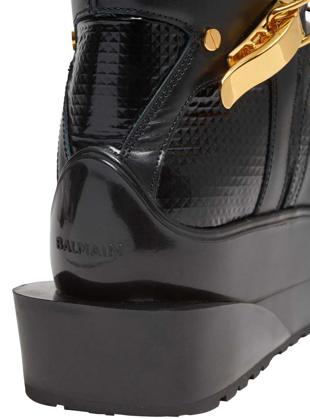 Balmain Volt Leather Boots Black | IWBJSDK-80