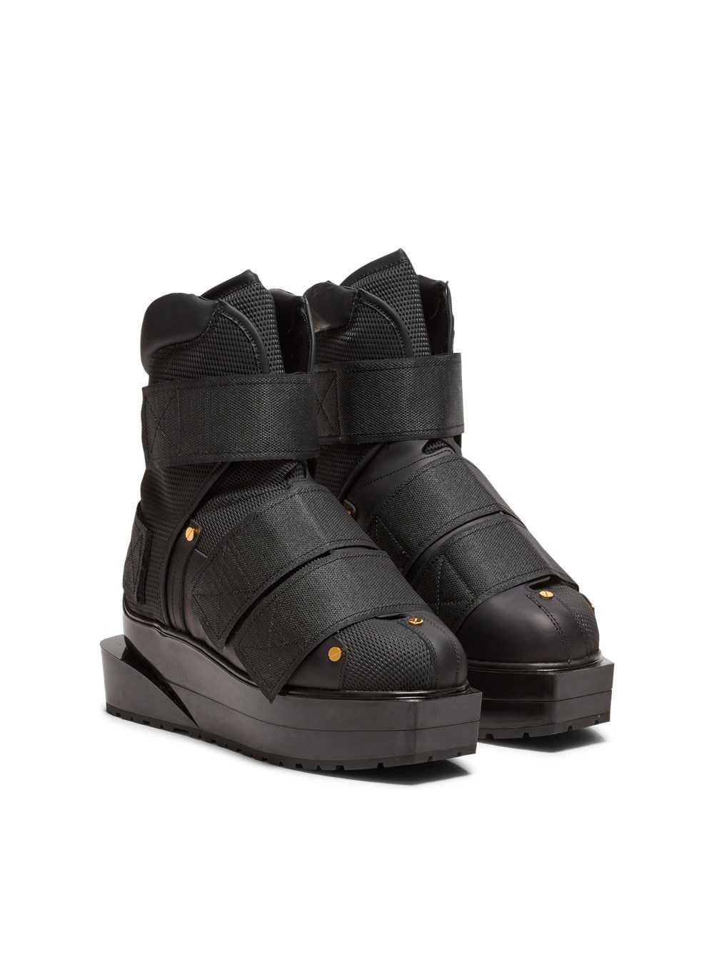 Balmain Volt Mesh And Velcro Boots Black | CXIQHWU-58