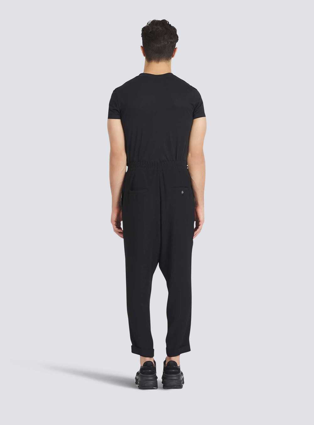 Balmain Wide Eco-designed Crepe Pants Black | CXYHROA-46