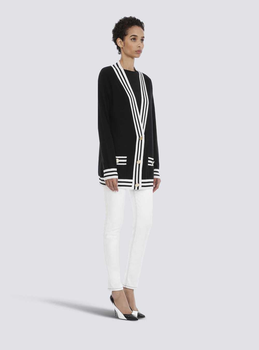 Balmain Wool And Cashmere Cardigan Black | WIXOUCV-46