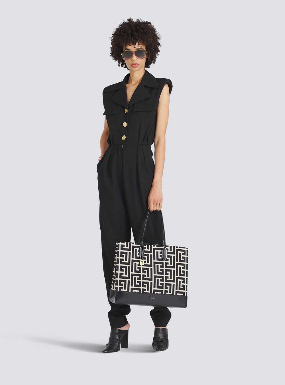 Balmain Wool Jumpsuit Black | WJFYXRC-71