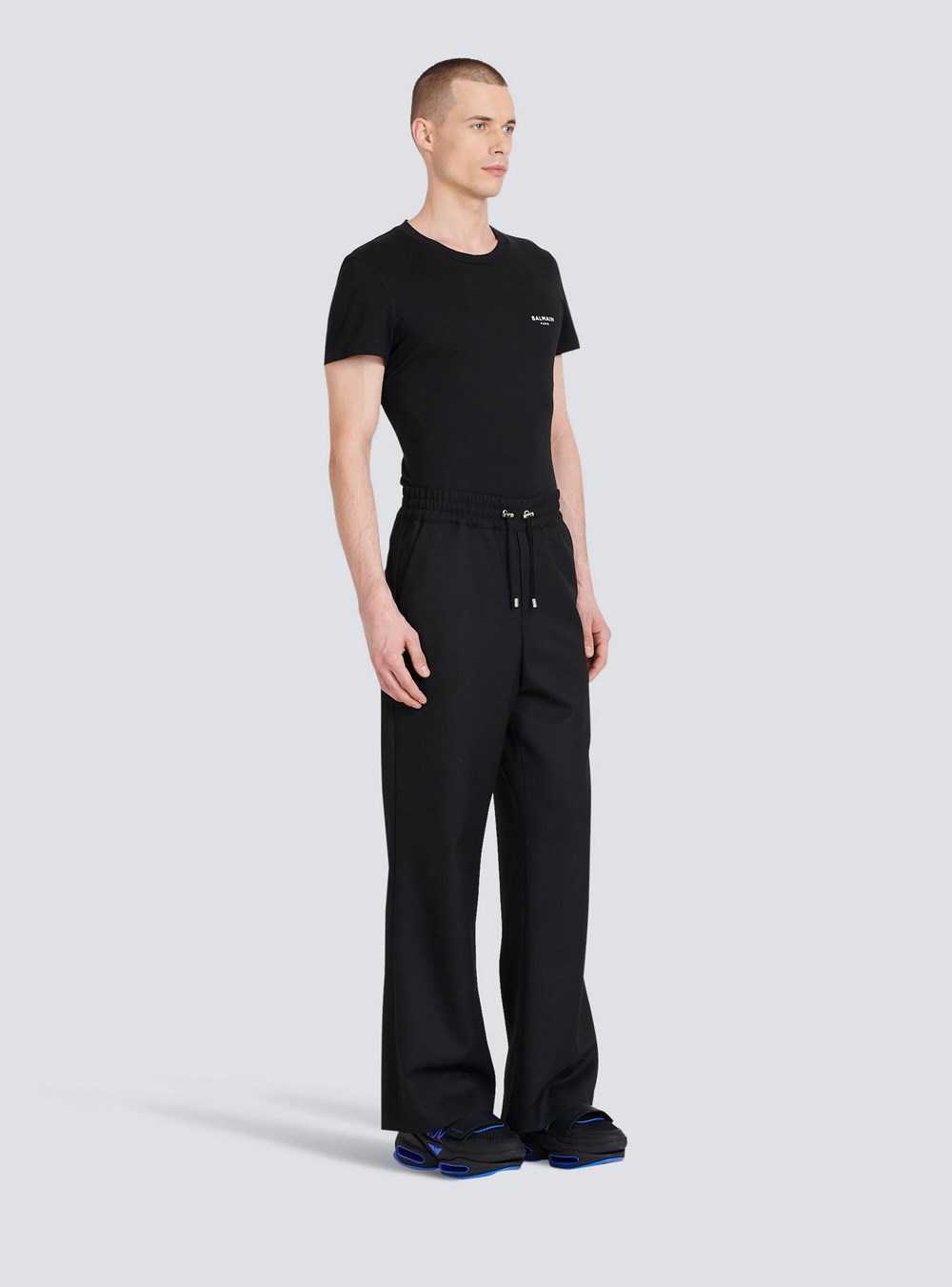 Balmain Wool Pyjama Pants Black | TFRDLQB-78