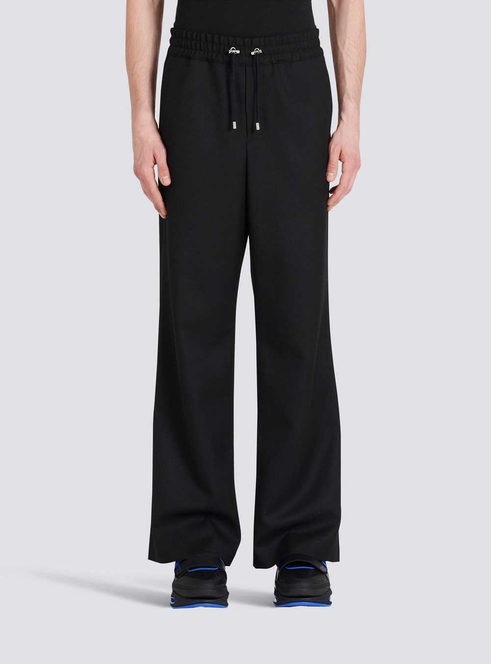 Balmain Wool Pyjama Pants Black | TFRDLQB-78