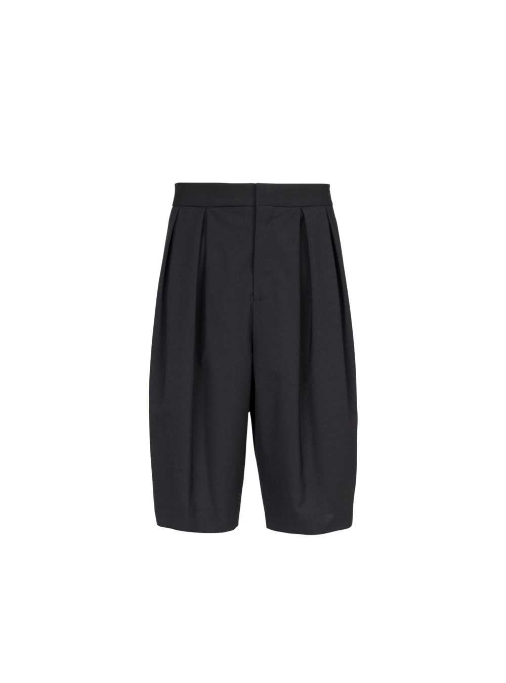 Balmain Wool Shorts Black | JCXFHUD-93