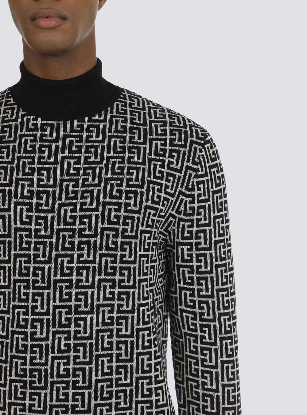 Balmain Wool Turtleneck Sweater Black | FKNZJWL-41